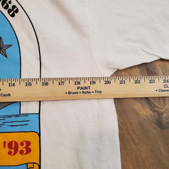 VTG NWOT 1993 USS Nimitz CVN-68 Tiger Cruise Shirt Large L White - Picture 4 of 6